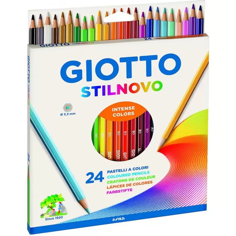 Pastelli Giotto Stilnovo Intense colors 24 pz