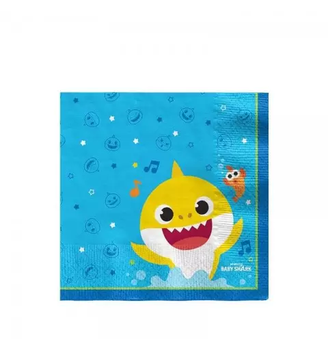 Tovaglioli Baby shark 16 pz 512527