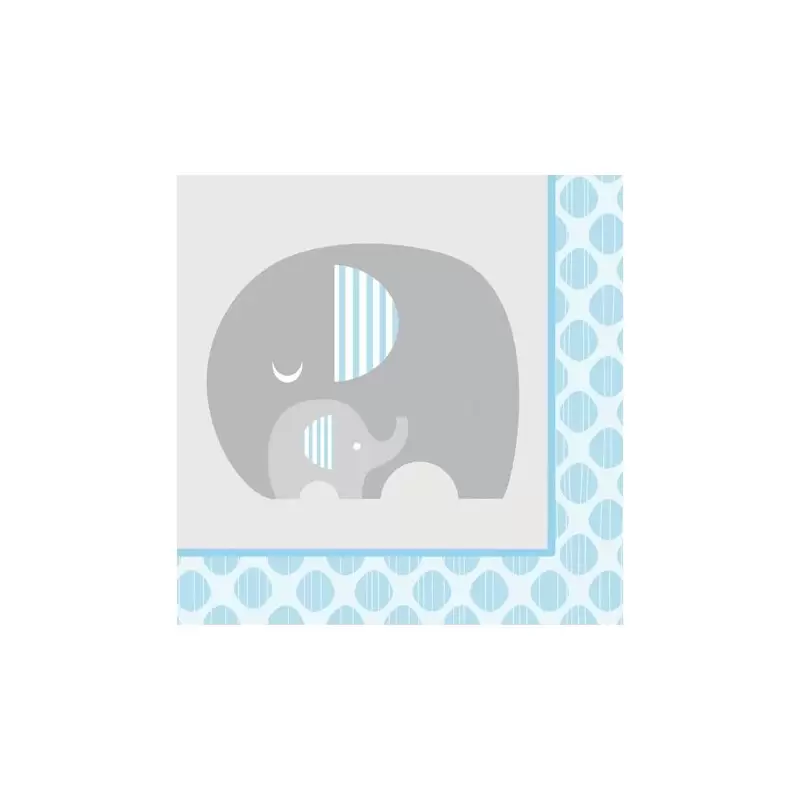 TOVAGLIOLI ELEFANTINO CELESTE LITTLE PEANUT BOY - 16 PZ