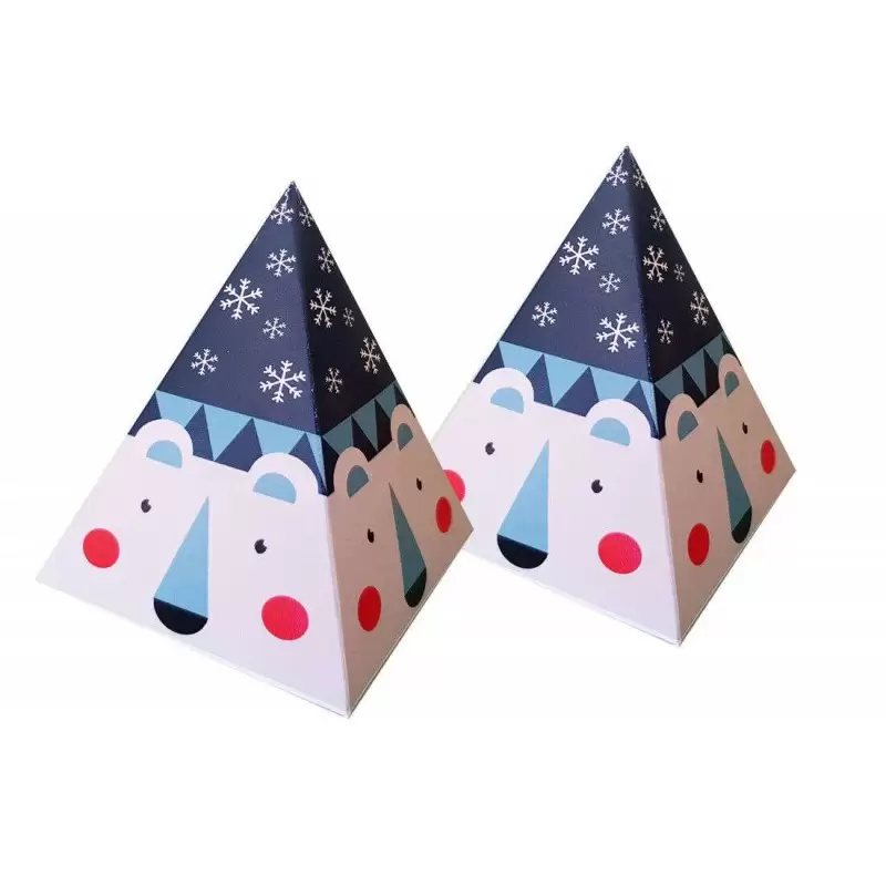 SCATOLINA PIRAMIDE ORSO POLARE - 1 PZ