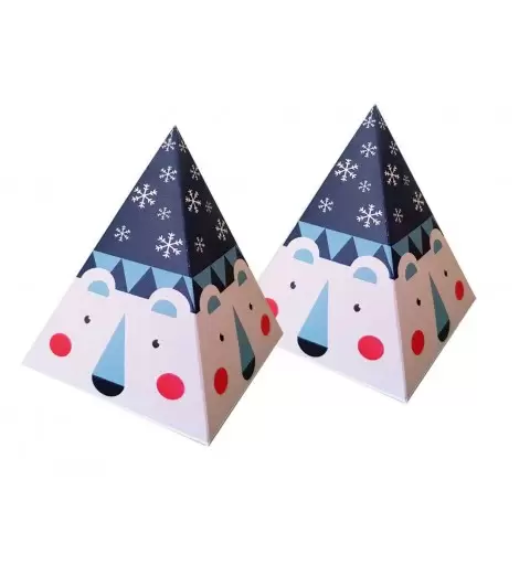 SCATOLINA PIRAMIDE ORSO POLARE - 1 PZ
