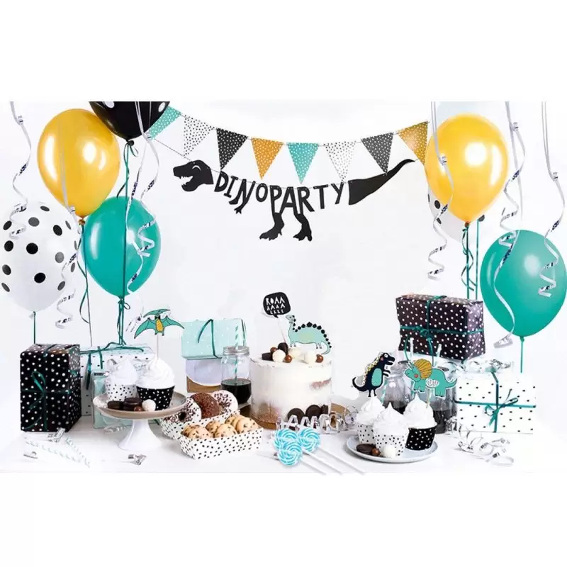 ADDOBBI COMPLEANNO A TEMA DINOSAURI – DECORAZIONI PER LA TAVOLA