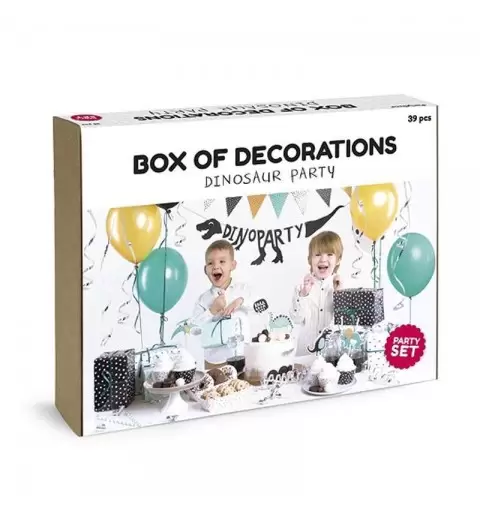 ADDOBBI COMPLEANNO A TEMA DINOSAURI – DECORAZIONI PER LA TAVOLA