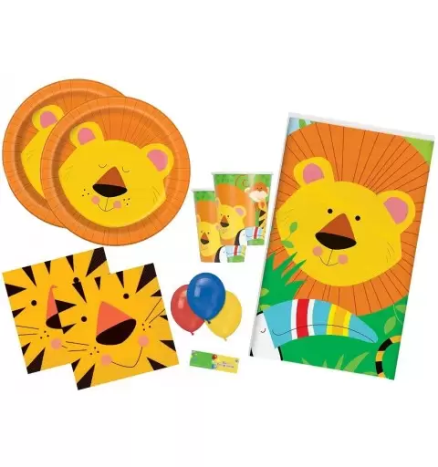 KIT N.4 JUNGLE ANIMALI DELLA GIUNGLA