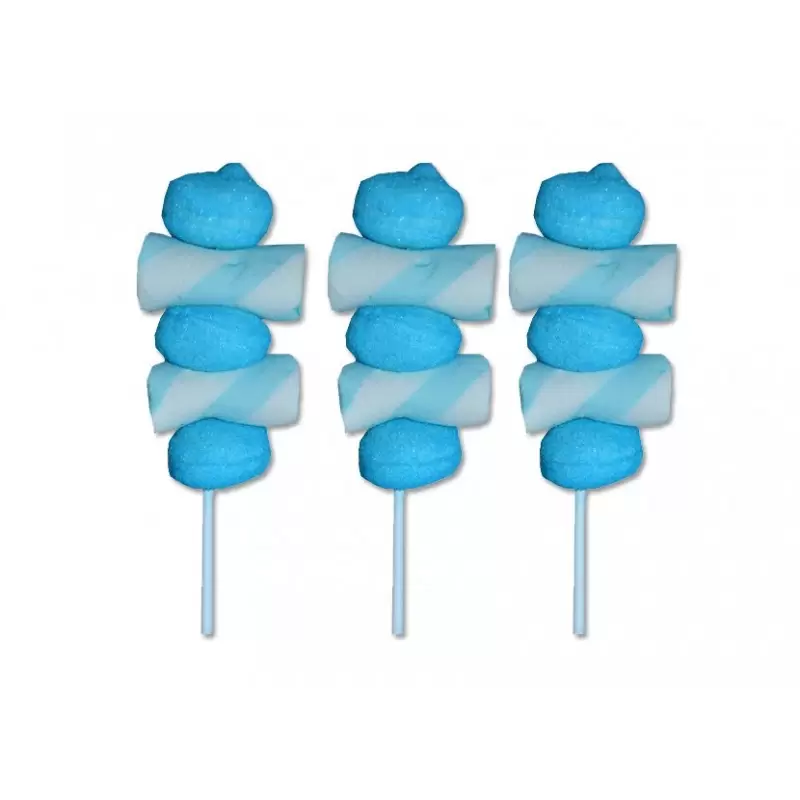 MINI SPIEDINI DI MARSHMALLOW CELESTI 12 PZ