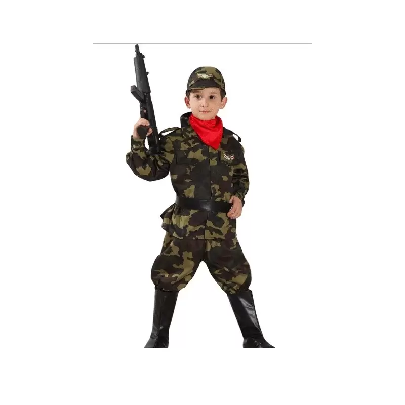 VESTITO DI  CARNEVALE BAMBINO MILITARE