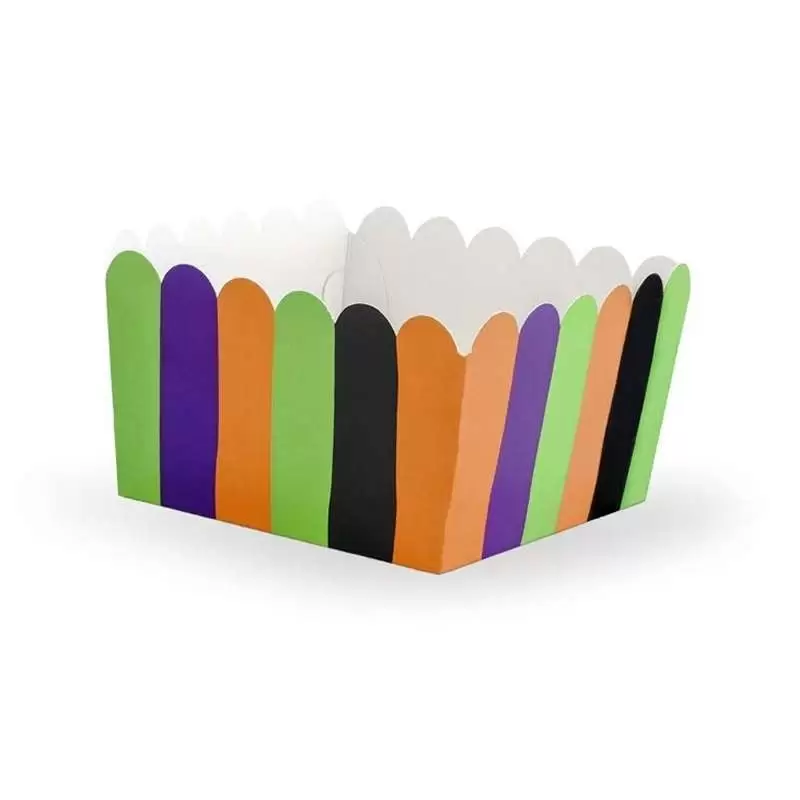 SCATOLE PORTA CARAMELLE E DOLCI MULTICOLOR – BOX ARANCIONE VERDE VIOLA E NERO