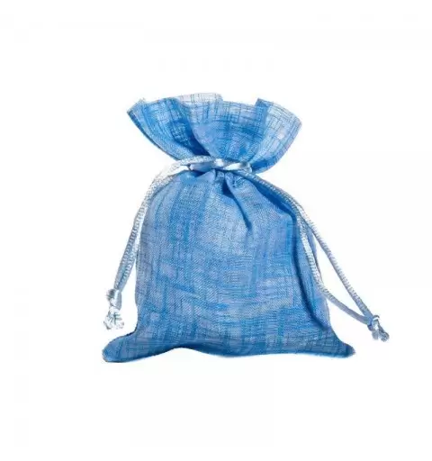 SACCHETTO CELESTE IN ORGANZA 10X12 CM