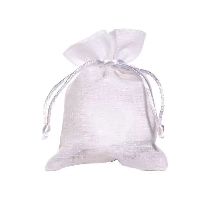 12  SACCHETTO BIANCHI IN ORGANZA 10X12 CM