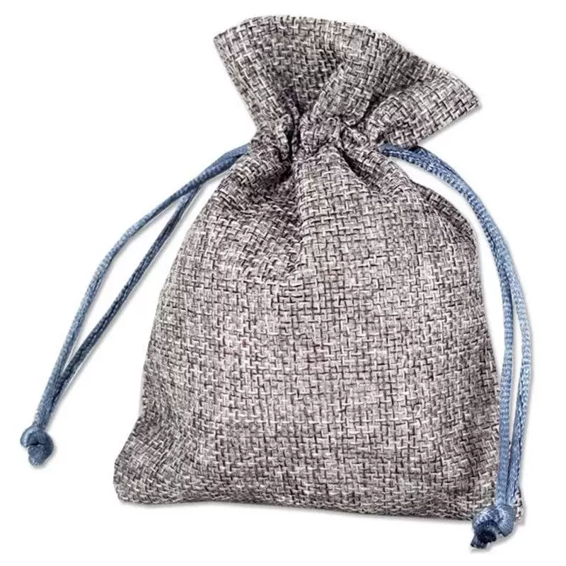 12 SACCHETTI GRIGI DI JUTA