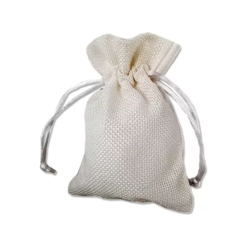 SACCHETTO BIANCO DI JUTA