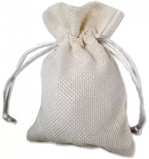 SACCHETTO BIANCO DI JUTA