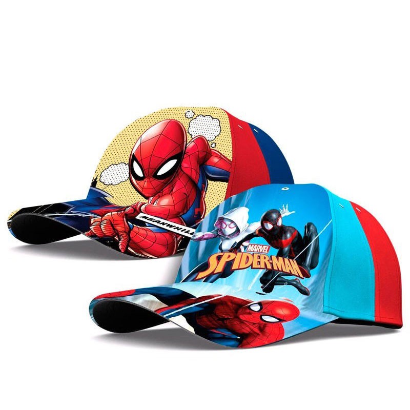 cappellino con visiera per bambini spider-man assortiti - MV15729