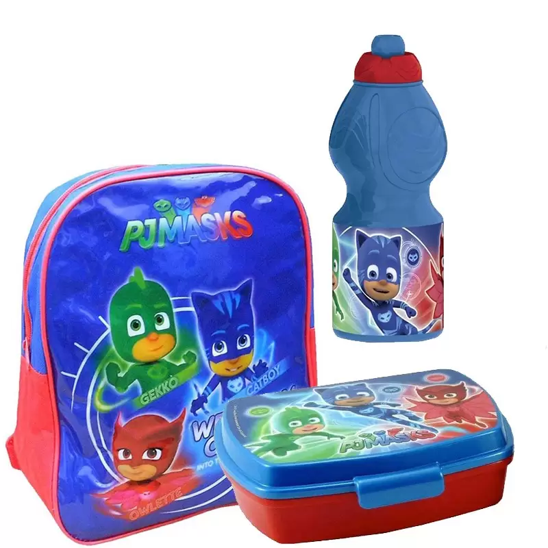 SET SCUOLA SUPER PIGIAMINI - ZAINO PORTA MERENDA E BORRACCIA