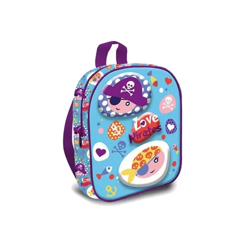 ZAINETTO PIRATI 3D PER L'ASILO LOVE PIRATES