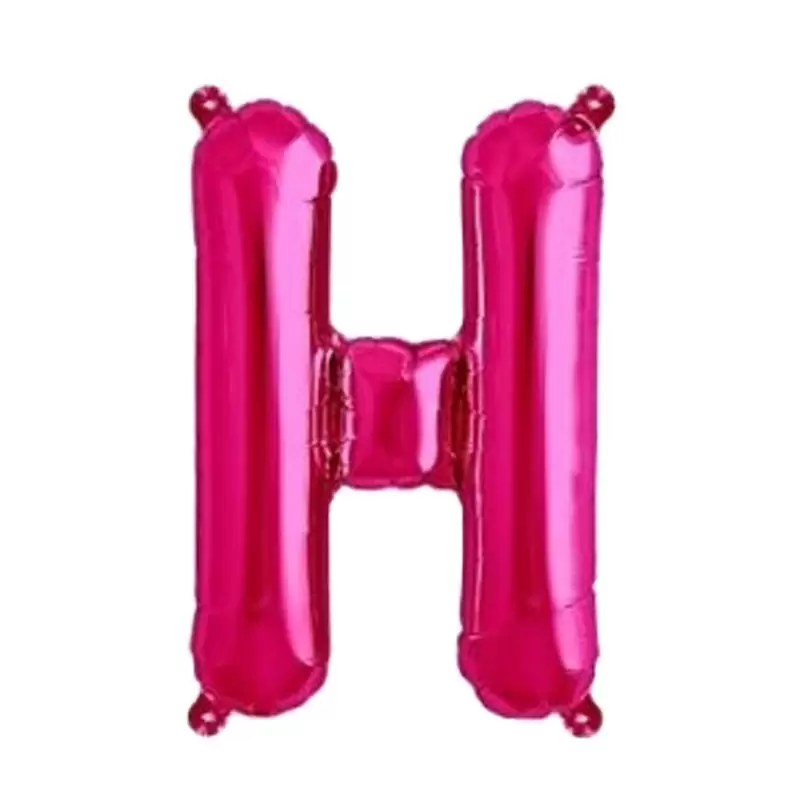 PALLONCINO FOIL LETTERA H MAGENTA FUCSIA 40 CM – 7A3821611