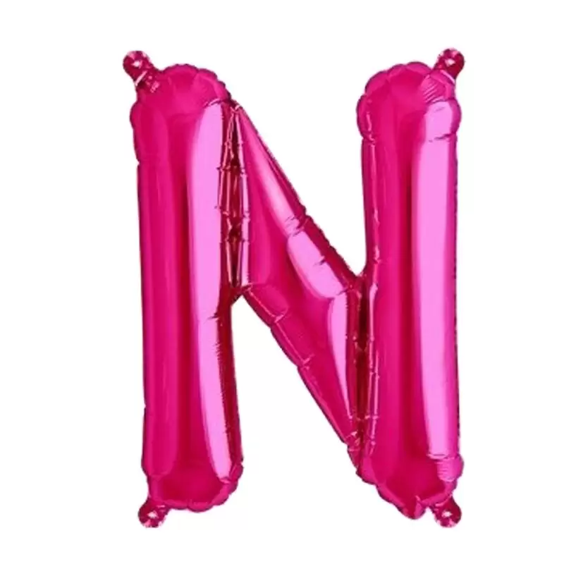 PALLONCINO FOIL LETTERA N MAGENTA FUCSIA 40 CM – 7A3822211