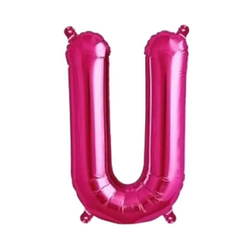 PALLONCINO FOIL LETTERA U MAGENTA FUCSIA 40 CM – 7A3822911