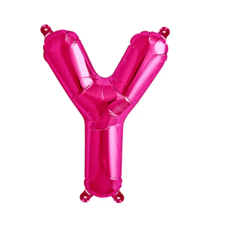 PALLONCINO FOIL LETTERA Y MAGENTA FUCSIA 40 CM – 7A3823311