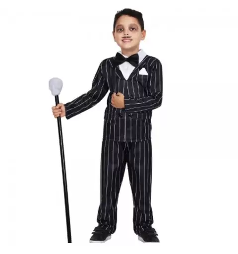 COSTUME GOMEZ ADDAMS PAPA' HORROR 9-10 ANNI