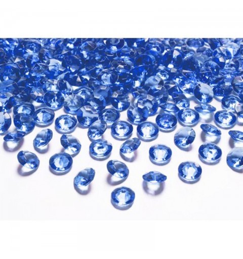 100 DIAMANTI DECORATIVI BLU NAVY 12 MM