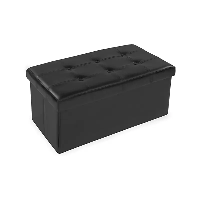 POUF PIEGHEVOLE NERO RETTANGOLARE