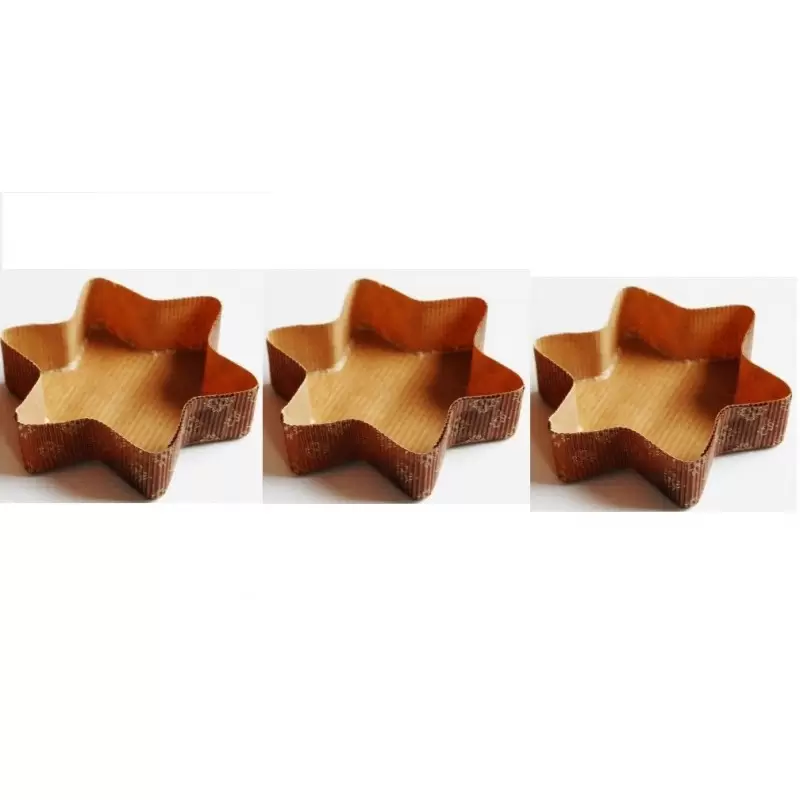 5 X STAMPO PER PANETTONE CARTA FORNO