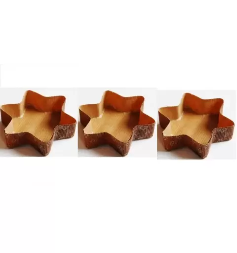 5 X STAMPO PER PANETTONE CARTA FORNO