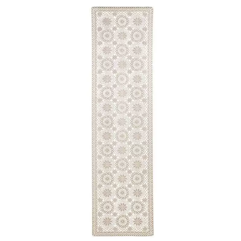 RUNNER DI PIZZO BEIGE