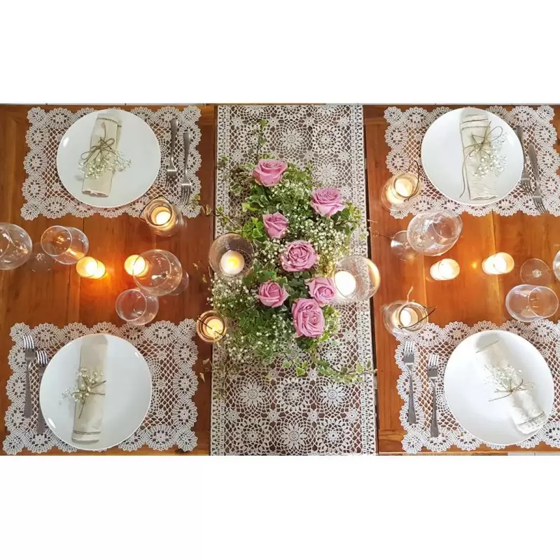TOVAGLIETTA DI PIZZO BEIGE