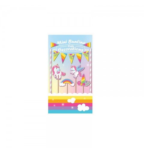 Decorazione torta Set Unicorno Rainbow PF-ZDTTJ