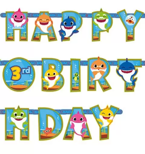KIT N.17 BABY SHARK - COORDINATO TAVOLA PER 40 BAMBINI