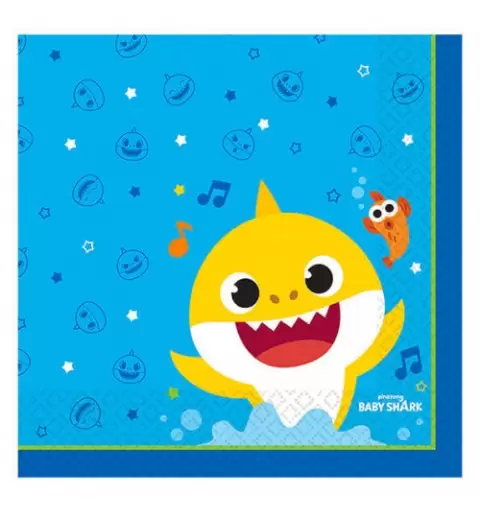 KIT N.17 BABY SHARK - COORDINATO TAVOLA PER 40 BAMBINI