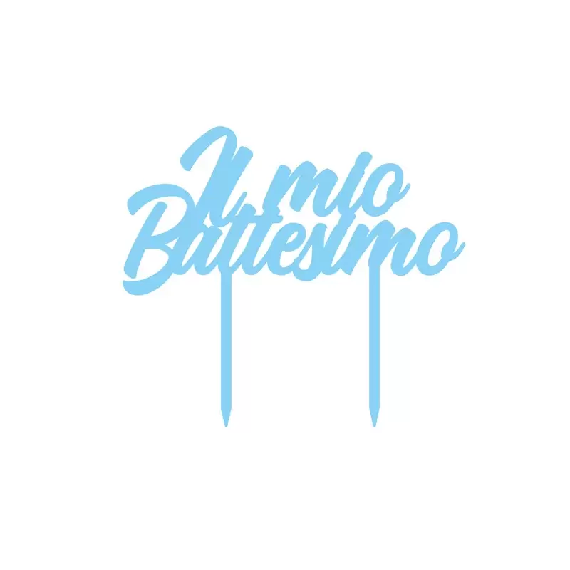 Cake Topper in Plexiglass Il Mio Battesimo Celeste 1pz 2000.