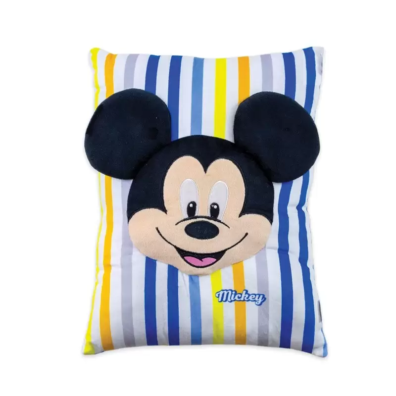 Cuscino in velluto Topolino 3D Righe Azzurro KP0218WD-7030