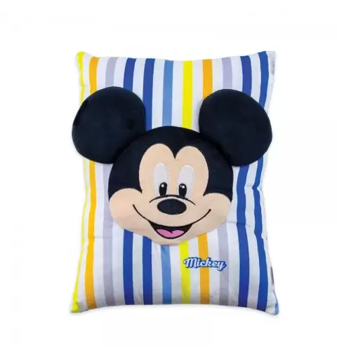 Cuscino in velluto Topolino 3D Righe Azzurro KP0218WD-7030