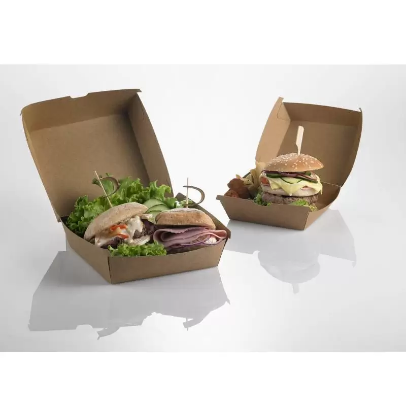 Scatole Porta Hamburger in carta kraft 50pz H0707