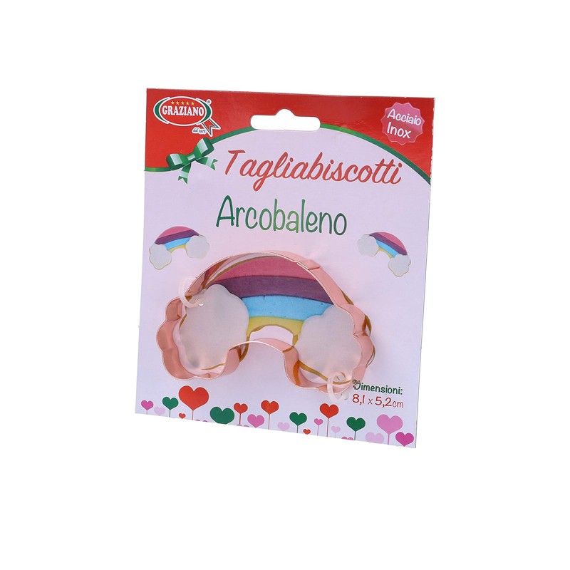 Tagliabiscotti Formina Arcobaleno in Acciaio Inox - Rame 7238