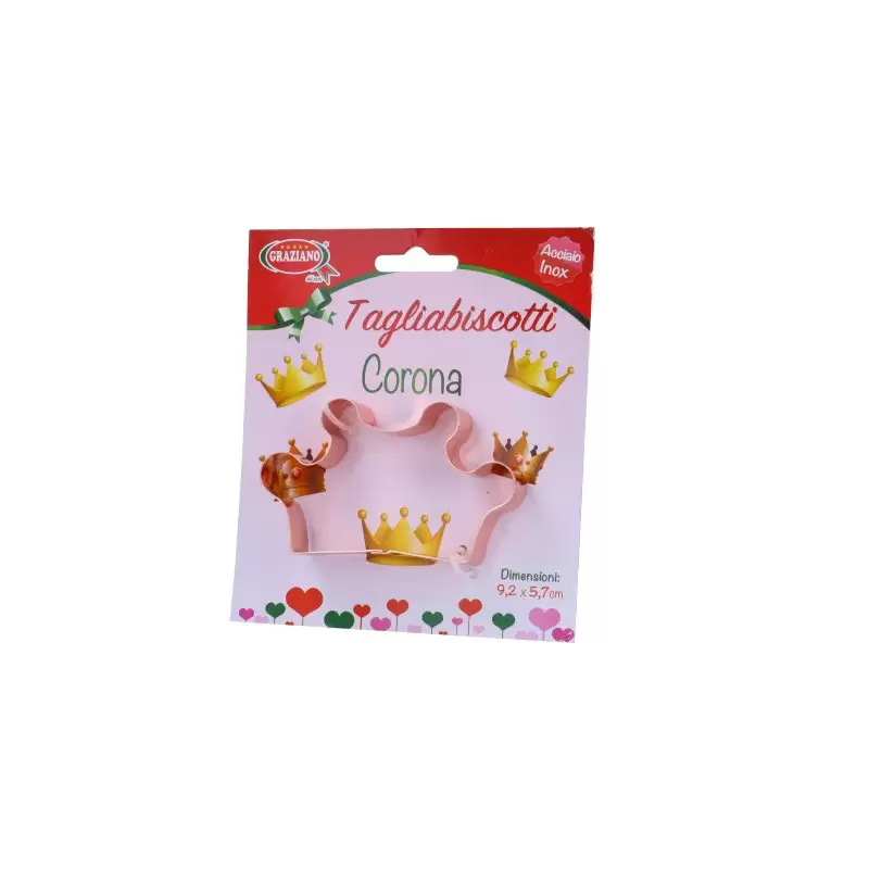 Tagliabiscotti Formina Corona in Acciaio Inox - Rame 7221