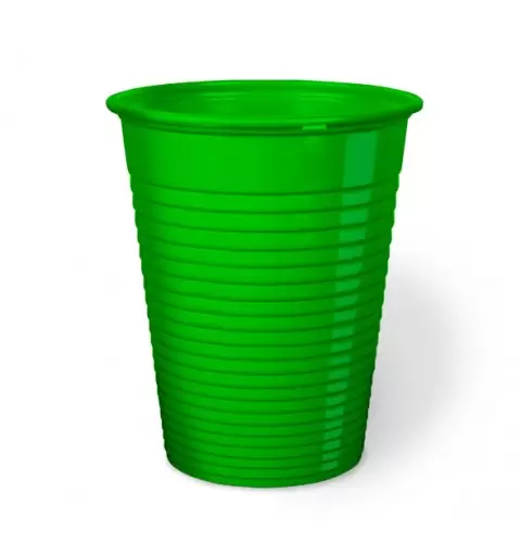 50 BICCHIERI VERDE SCURO IN PLASTICA