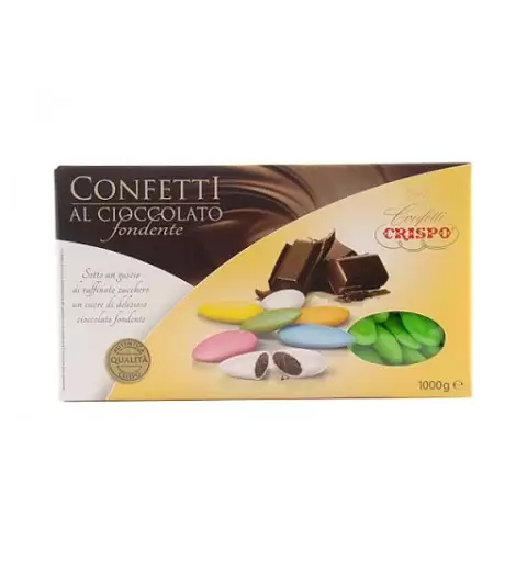 CRISPO CONFETTI AL CIOCCOLATO FONDENTE VERDI
