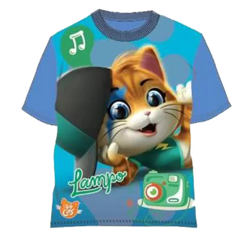 T-SHIRT 44 GATTI CELESTE 6 ANNI