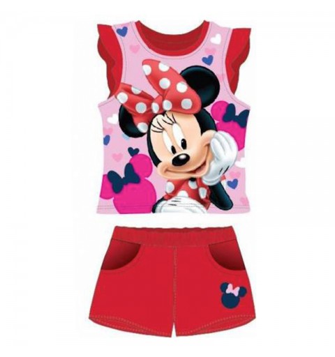 COMPLETO MINNIE ROSSO 5 ANNI - CANOTTA E PANTALONCINO