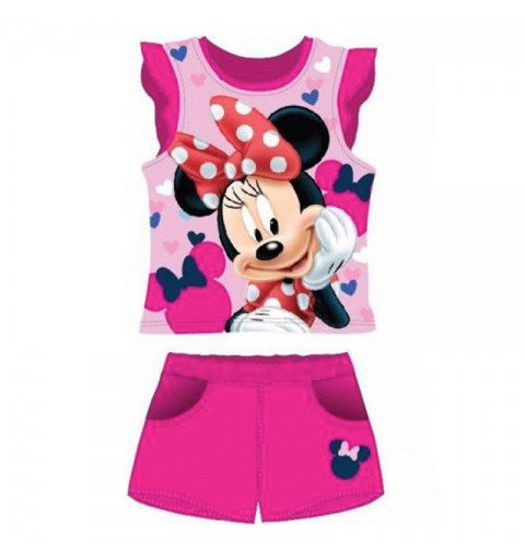 COMPLETO MINNIE FUCSIA 5 ANNI - CANOTTA E PANTALONCINO