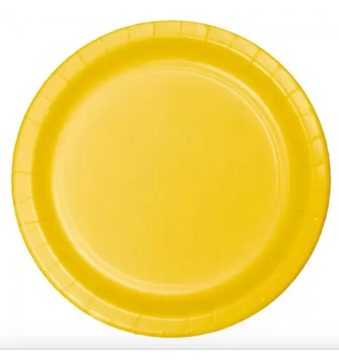 PIATTI GIALLI DI CARTA SCHOOL BUS - 8 PZ