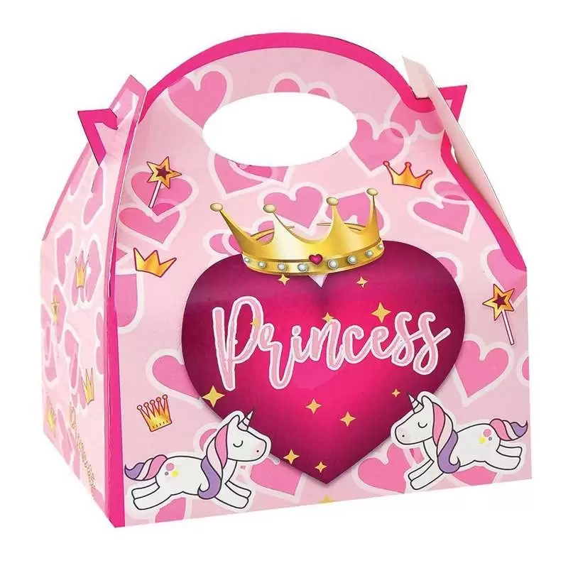 SCATOLA PORTA CARAMELLE PRINCIPESSE – BOXE PORTA GADGET PRINCESS AND UNICORN