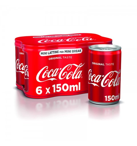 Coca Cola 1 conf di 6 Lattine da 150ml