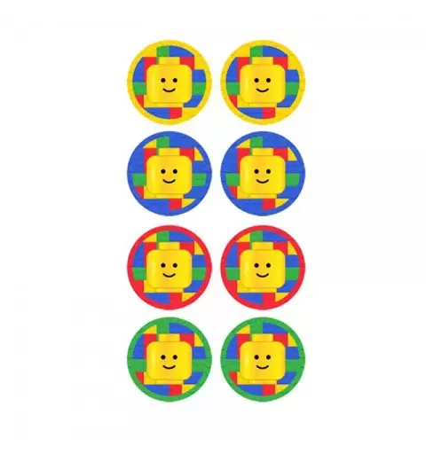 Adesivi Lego tondi