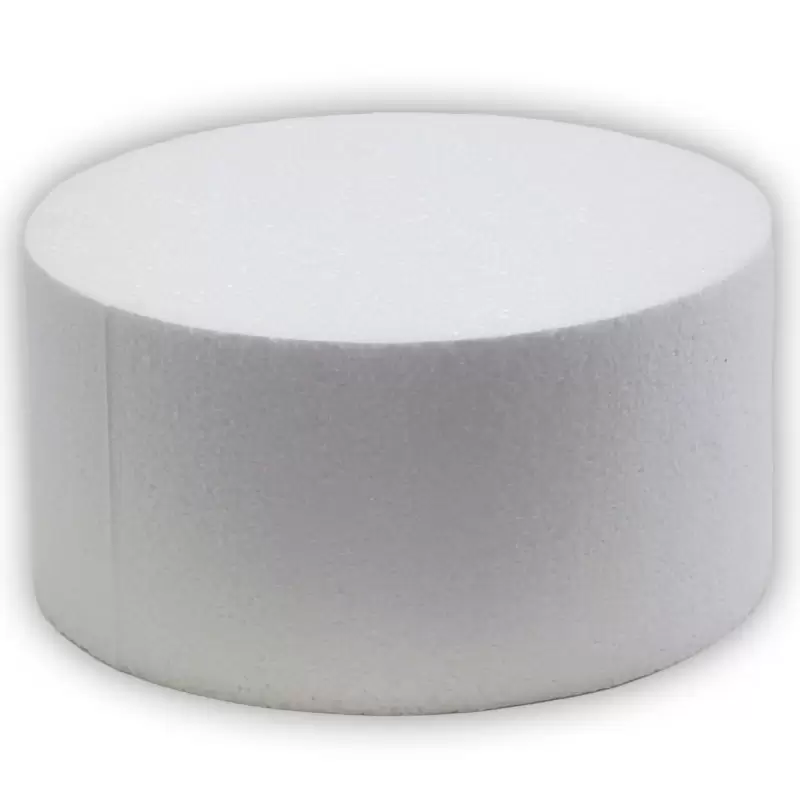 BASE PER TORTA IN POLISTIROLO CIRCOLARE 10 X 20 CM