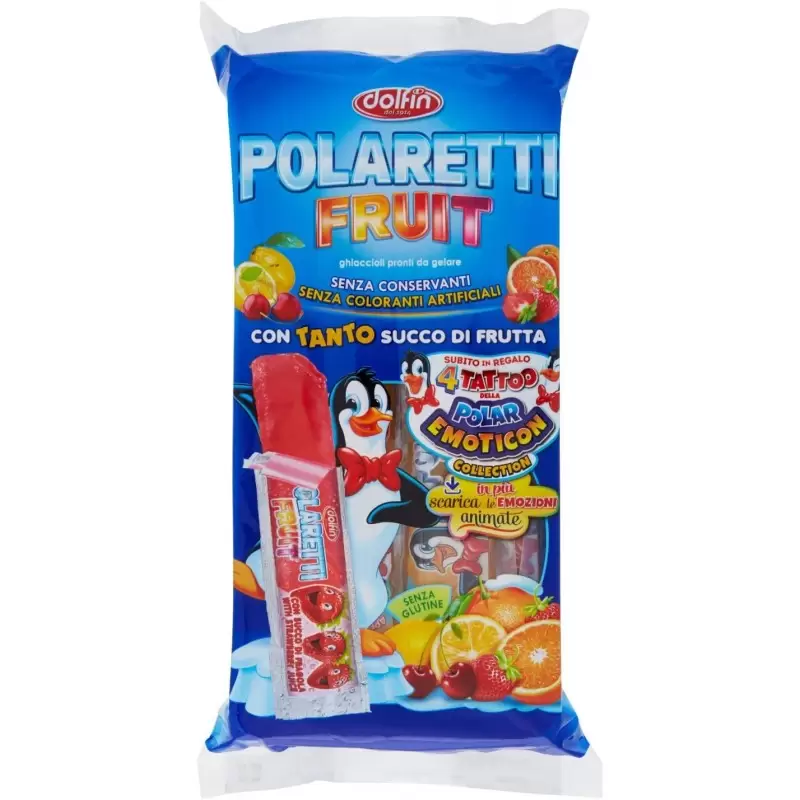 8 CONFEZIONI DI POLARETTI FRUIT DOLFIN